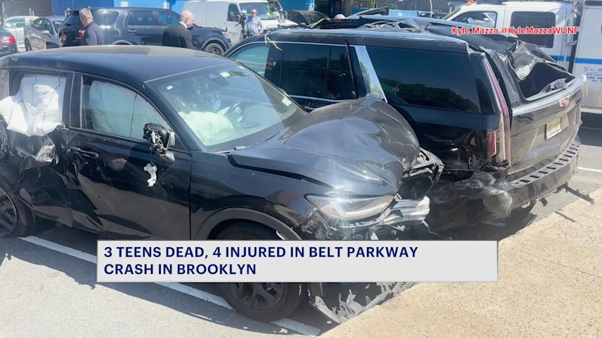 Video thumbnail for Three teens killed in Belt Parkway crash