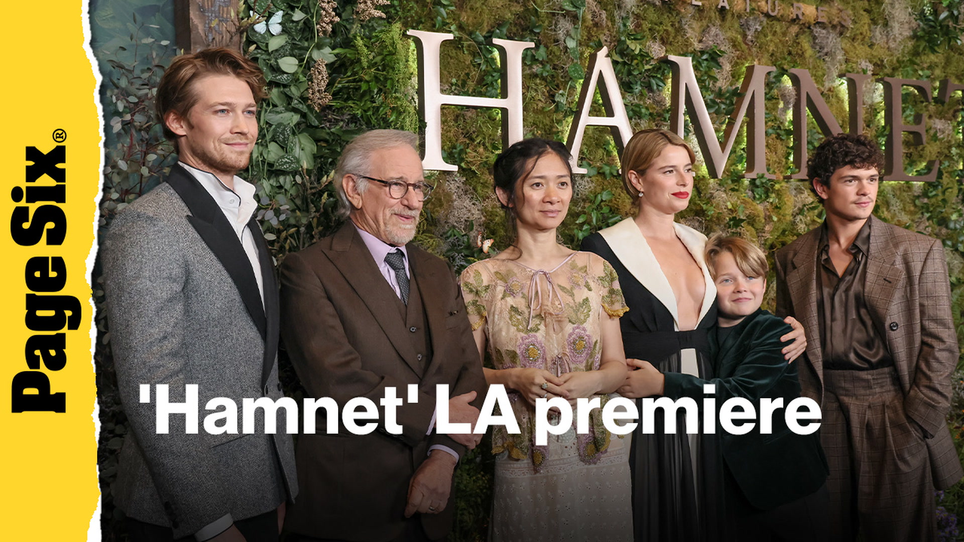 Video thumbnail for Jessie Buckley, Joe Alwyn and more attend the 'Hamnet' LA premiere