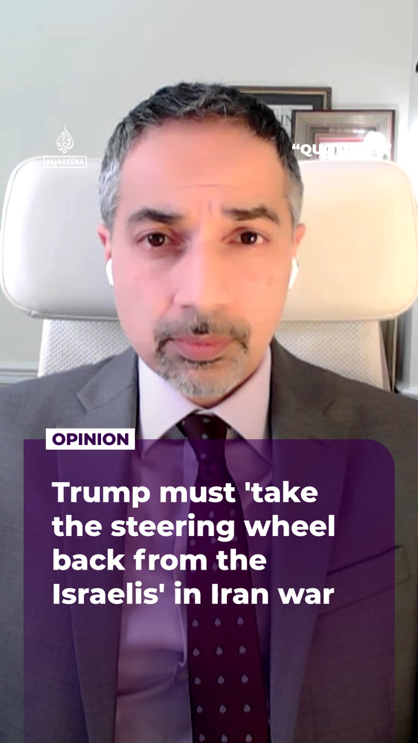 Video thumbnail for Trump must 'take the steering wheel back from the Israelis' in Iran war