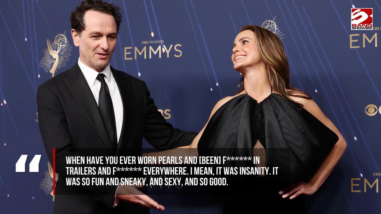 Video thumbnail for Keri Russell and Matthew Rhys had sex while wearing their spy disguises on the set of The Americans.