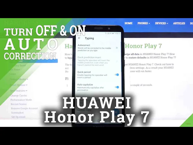 Video thumbnail for How to Activate Auto-Correction in HUAWEI Honor Play 7 –Unlock Text Correction