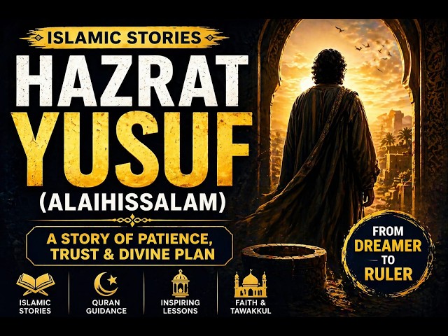 Video thumbnail for حضرت یوسف علیہ السلام کی مکمل کہانی | صبر، ایمان اور کامیابی کی سچی داستان