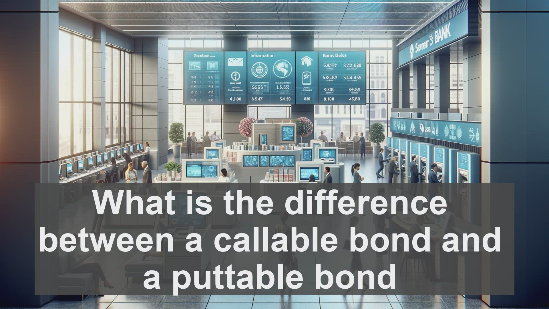 'Video thumbnail for What is the difference between a callable bond and a puttable bond?'