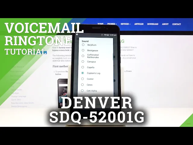 Video thumbnail for How to Change Voicemail Sounds in DENVER SDQ 52001G - Set Up Voicemail Notification