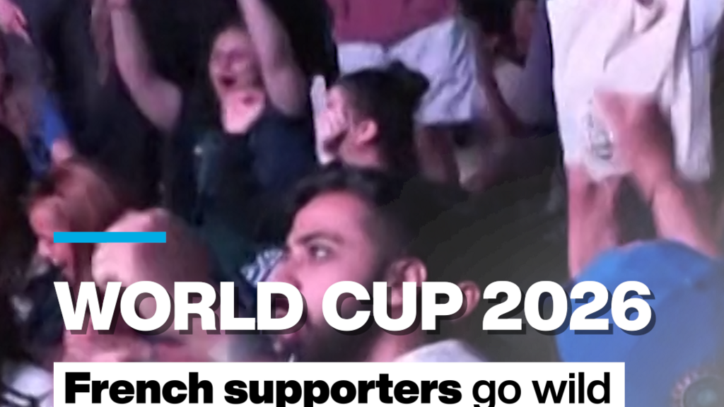 Video thumbnail for World Cup 2026: French supporters go wild after victory against Senegal