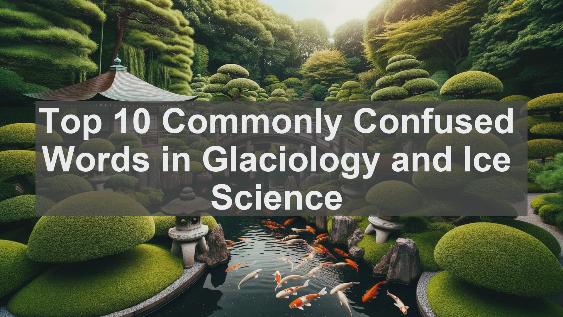 'Video thumbnail for Top 10 Commonly Confused Words in Glaciology and Ice Science'