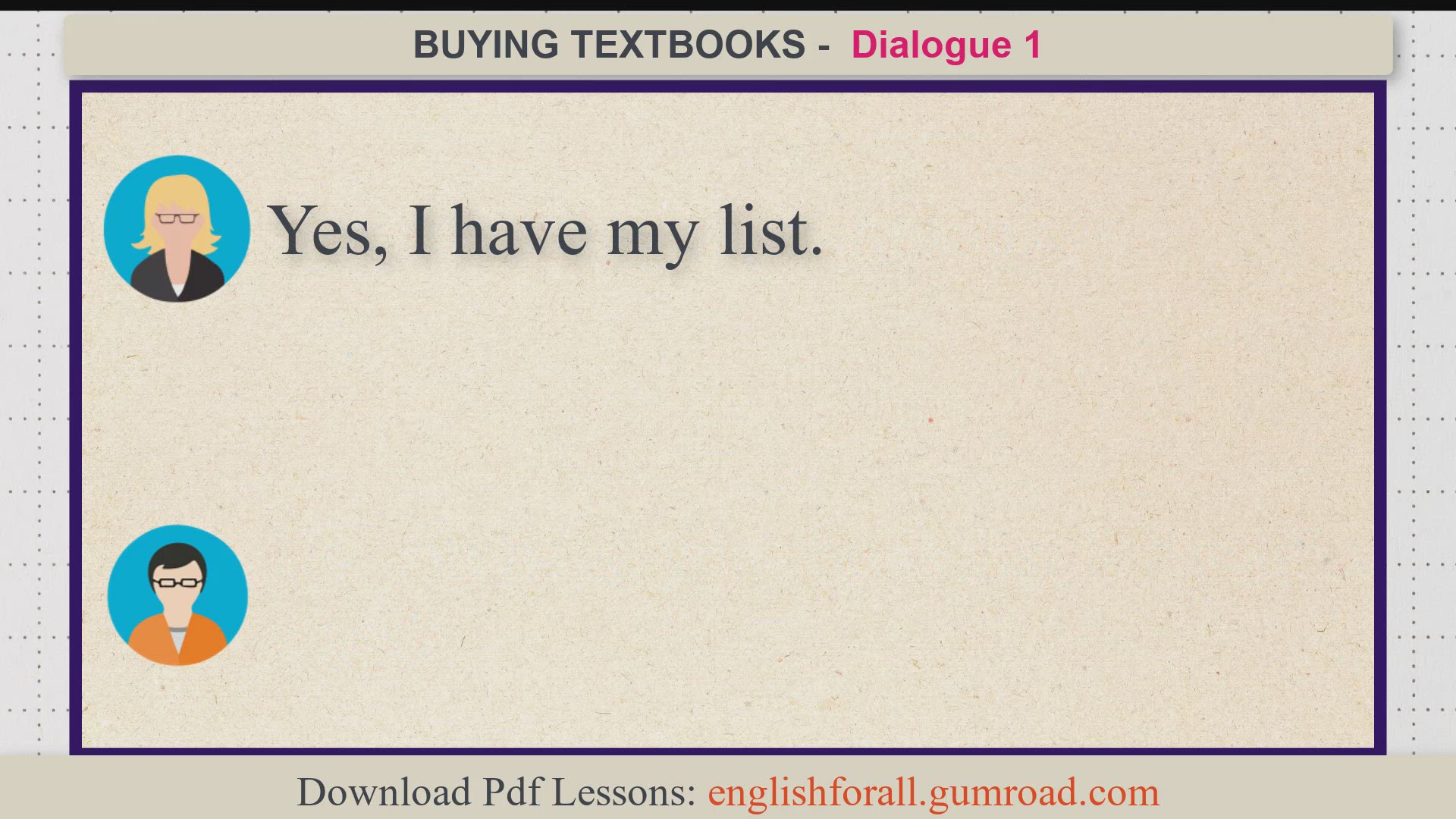 Video thumbnail for BUYING TEXTBOOKS