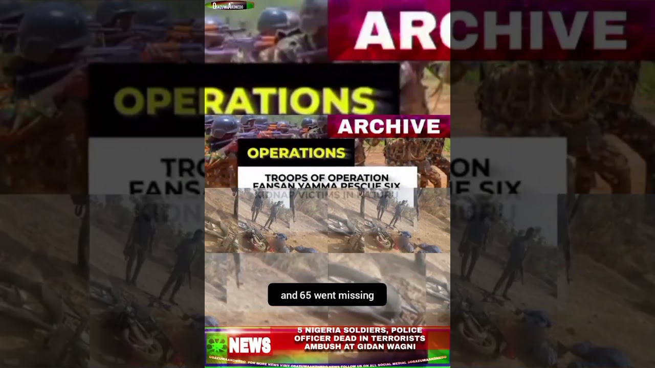 5 Nigeria Soldiers, Police Officer Dead In Terrorists Ambush At Gidan Wagni