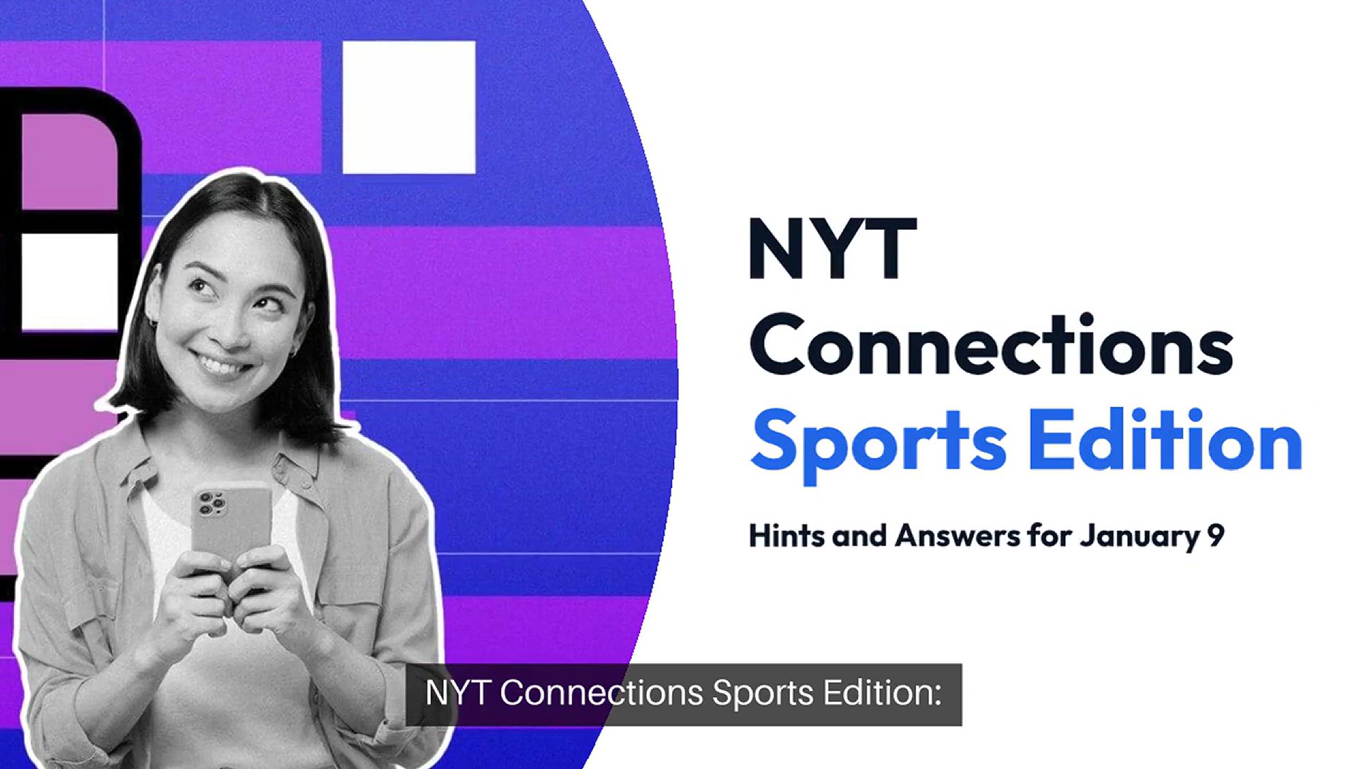 Video thumbnail for NYT Connections Sports Edition today: Hints and answers for January 9