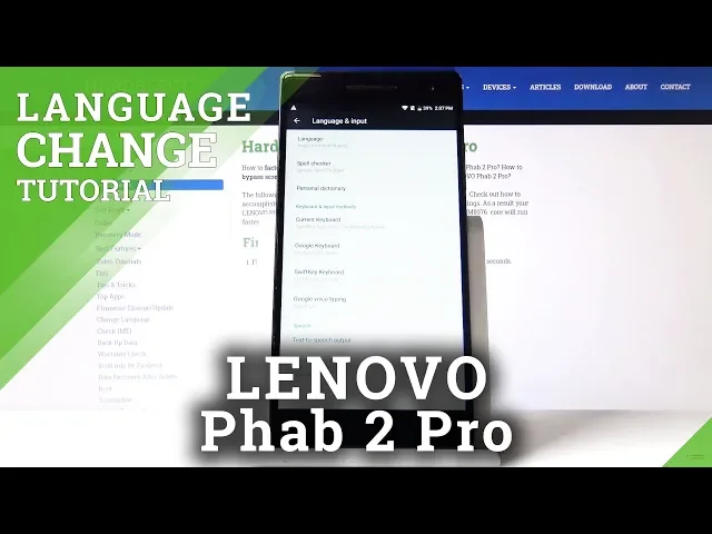 Video thumbnail for How to Change Language in LENOVO Phab 2 Pro – List of Languages