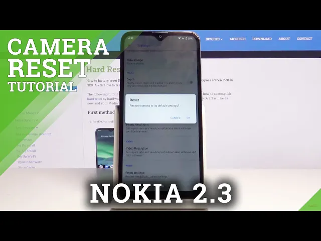Video thumbnail for NOKIA 2.3 Reset Camera Settings & Erase Camera Errors