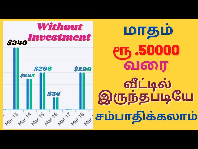 Video thumbnail for How to Make Maney Online $1000 Per Month  In Tamil