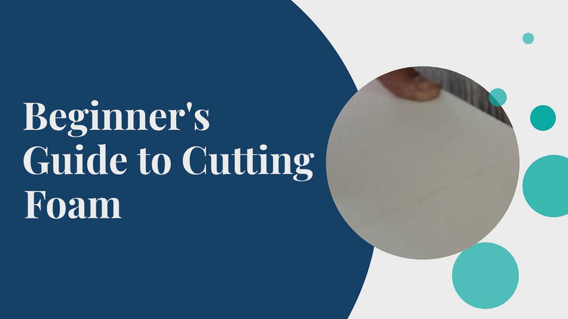 'Video thumbnail for How to Cut Foam as a Beginner'