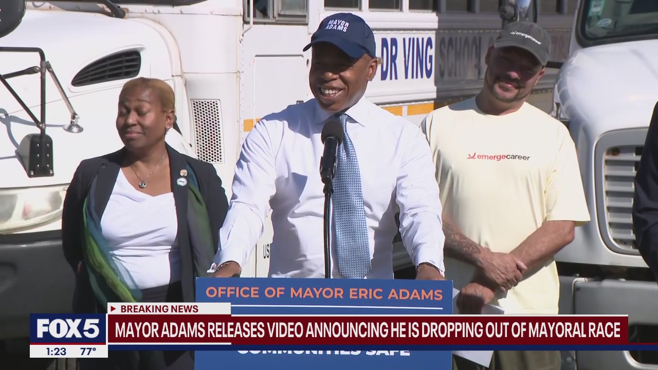 'Video thumbnail for Eric Adams drops out of NYC mayoral race: Why and what's next?'