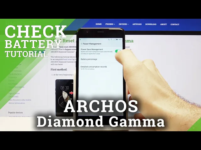 Video thumbnail for How to Check Battery Percentage in ARCHOS Diamond Gamma – Show Battery Level