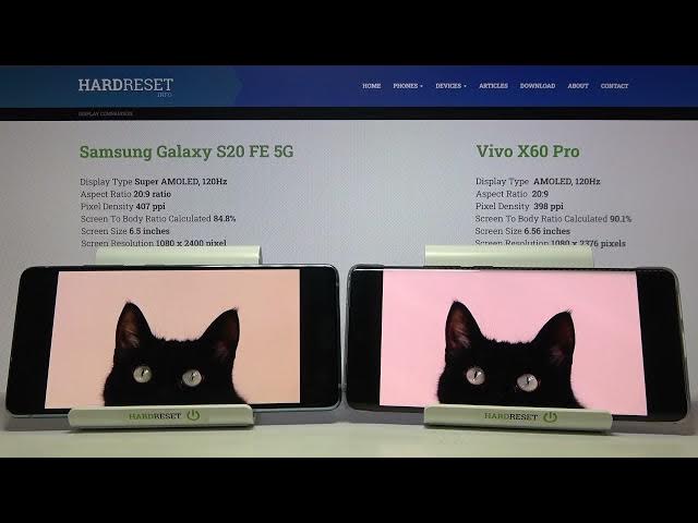 Video thumbnail for Samsung Galaxy S20 FE 5G vs Vivo X60 Pro - Screen Quality Comparison