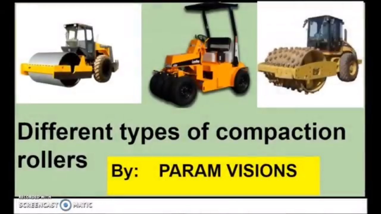 'Video thumbnail for Different types of compaction rollers/Compaction rollers and its types'
