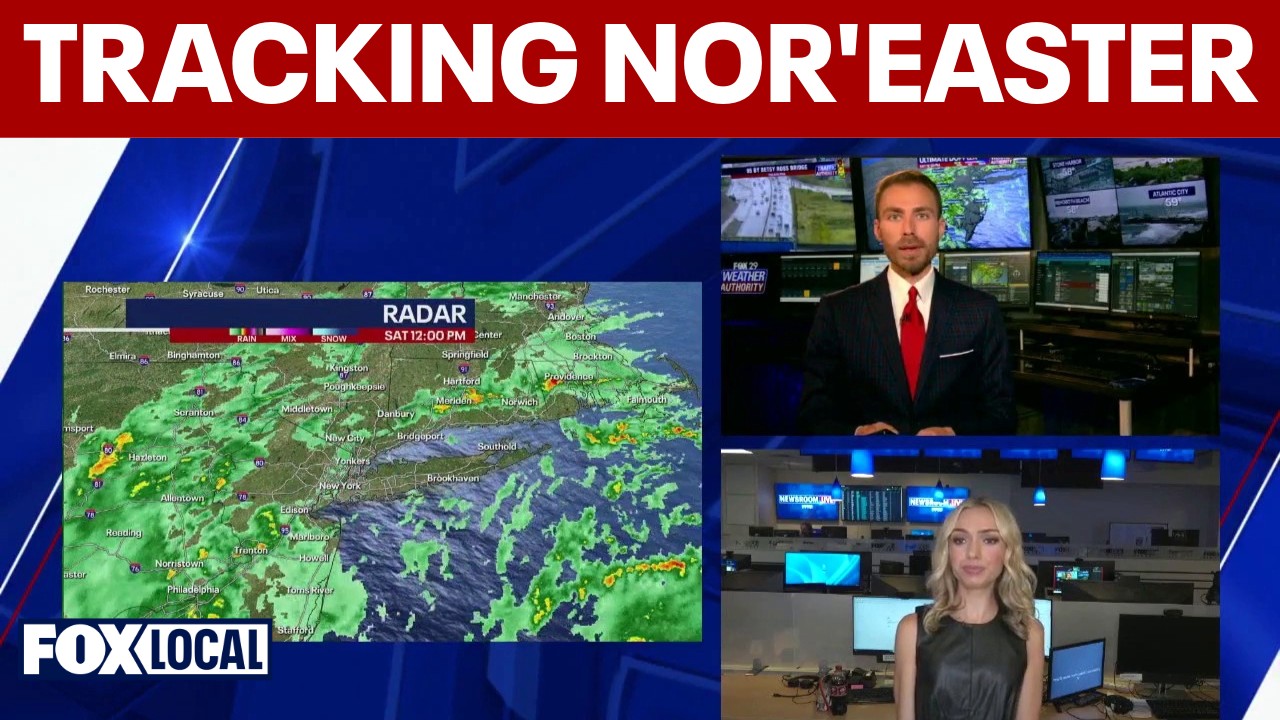 Video thumbnail for Tracking the nor'easter: Coastal flooding, high winds and power outages