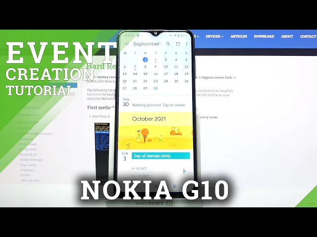 Video thumbnail for How to Add Event to Calendar in NOKIA G10 - Use Calendar