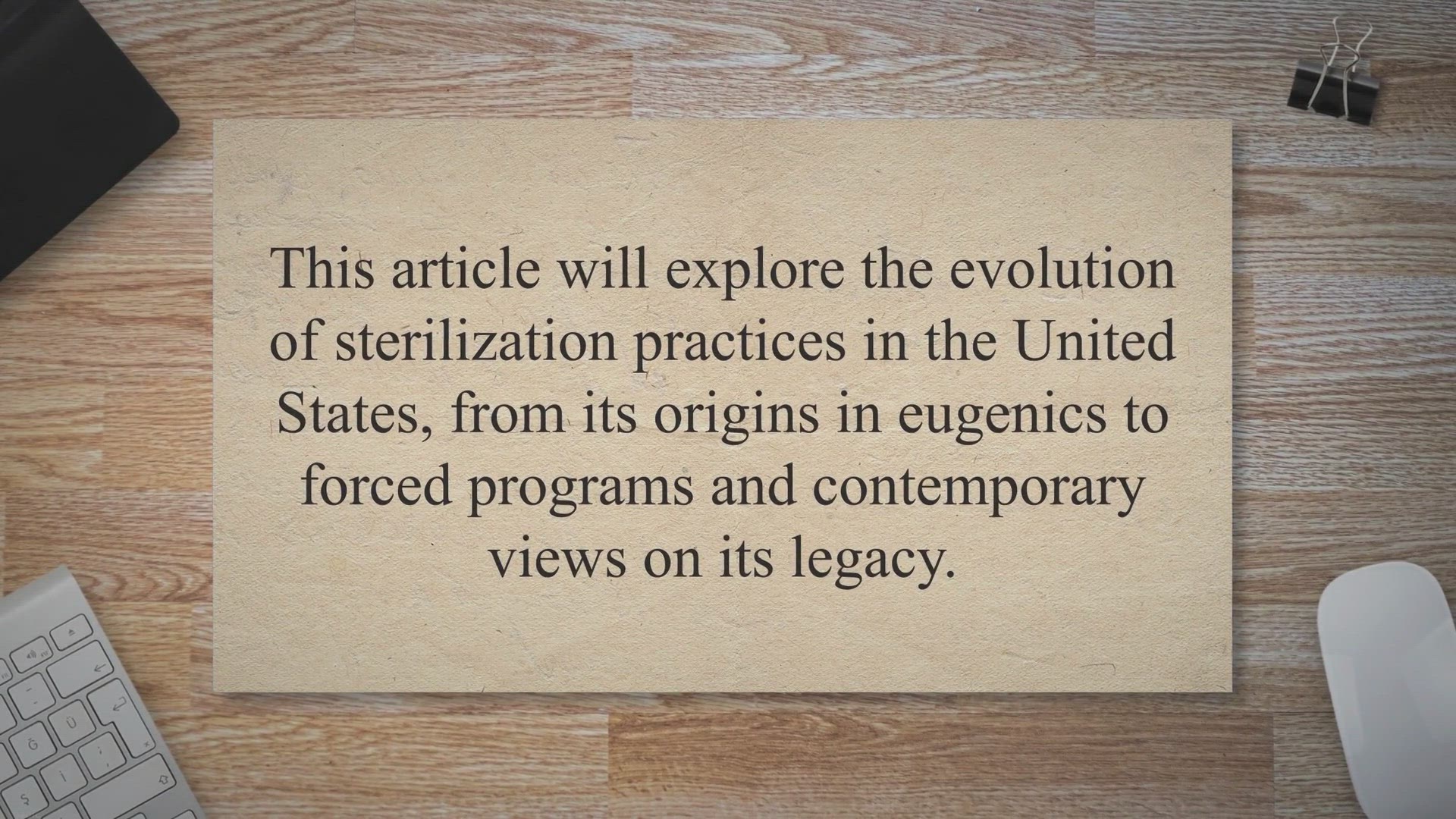 'Video thumbnail for The Dark Legacy of Sterilization in the United States: From Eugenics to Forced Programs and Contemporary Views'