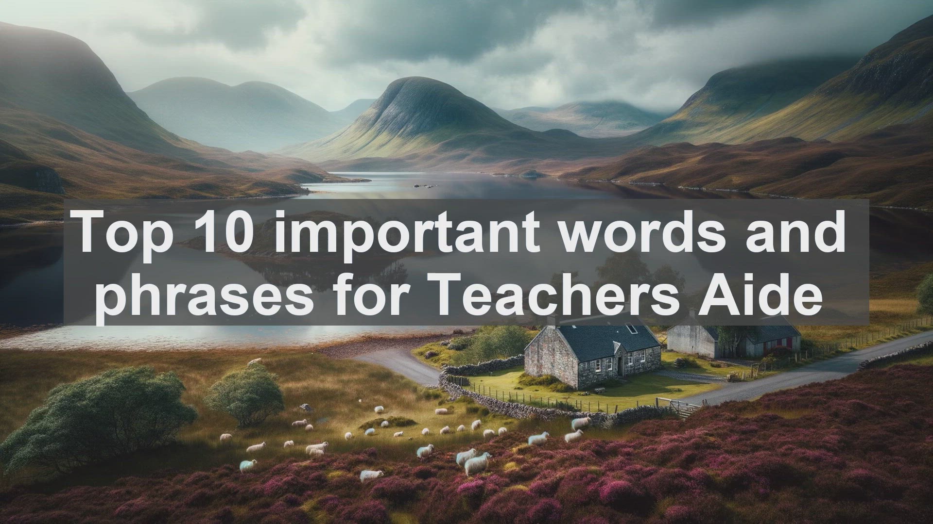 'Video thumbnail for Top 10 important words and phrases for Teachers Aide'