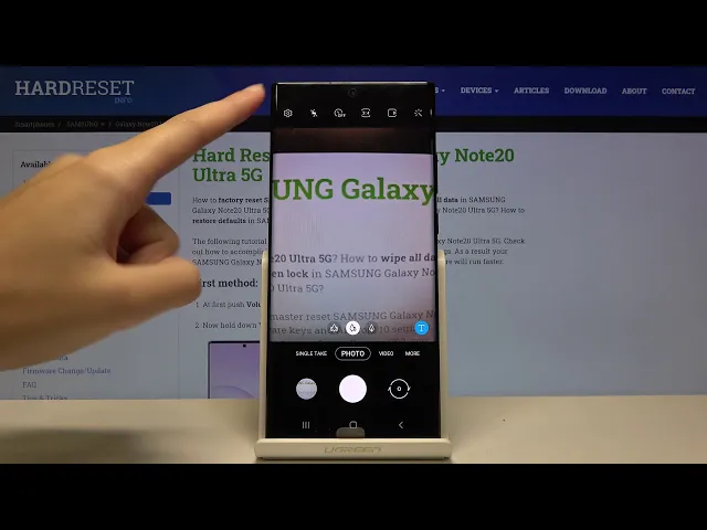 Video thumbnail for Samsung Galaxy Note 20 Ultra - How to Change Volume Button Function of Camera