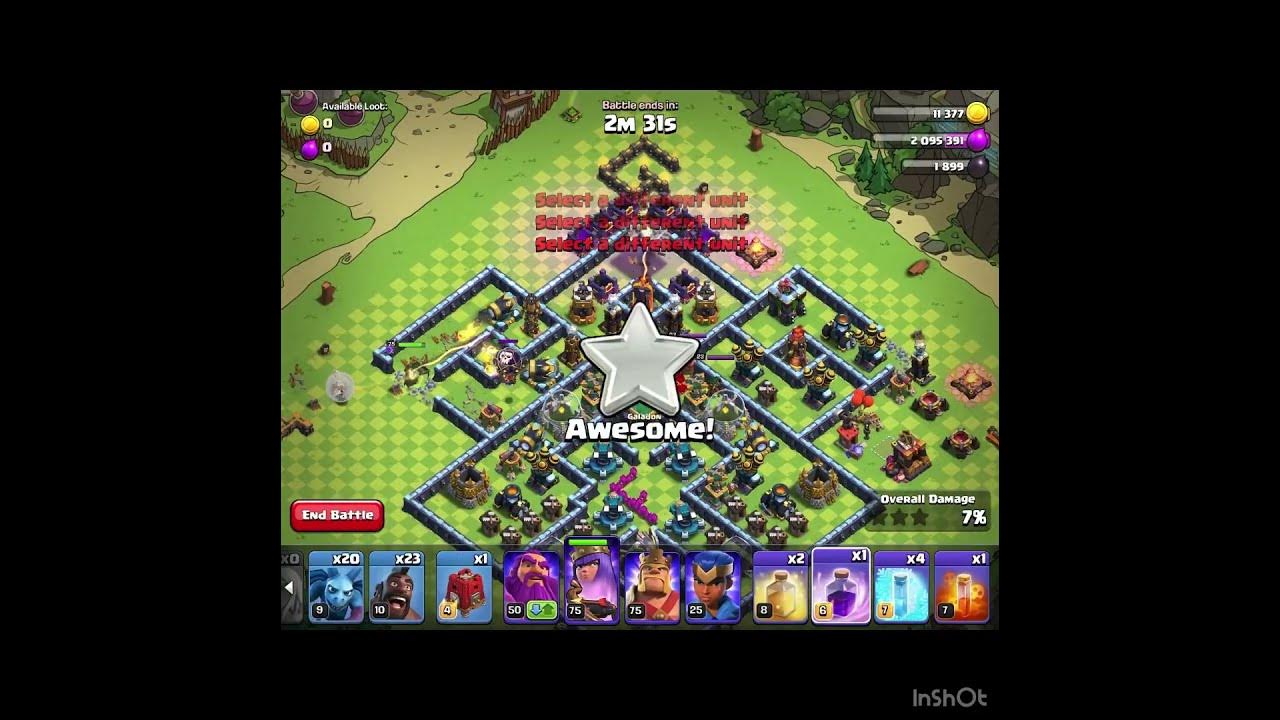 'Video thumbnail for The Goblin Queen Challenge (Clash of Clans). Easily 2 Stars with 2 tries :’-)'