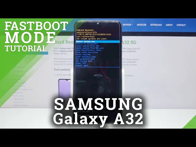 Video thumbnail for Fastboot Mode in SAMSUNG Galaxy A32 – Restore Android Backup / Flash Custom ROM