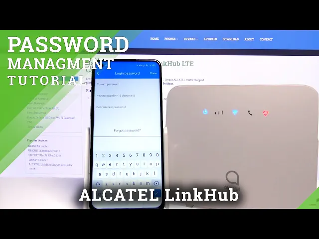 Video thumbnail for How to Change Password on Alcatel LinkHub LTE Cat4 HH42CV with Smartphone and Dedicated App