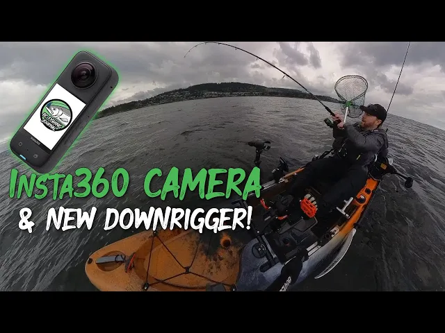 Video thumbnail for Insta360 Camera on Fishing Kayak and testing NEW Downrigger #insta360 #kayakfishing