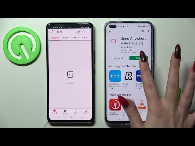Video thumbnail for How to Transfer files from Samsung Galaxy A53 5G to anн Android Device | Send anywhere