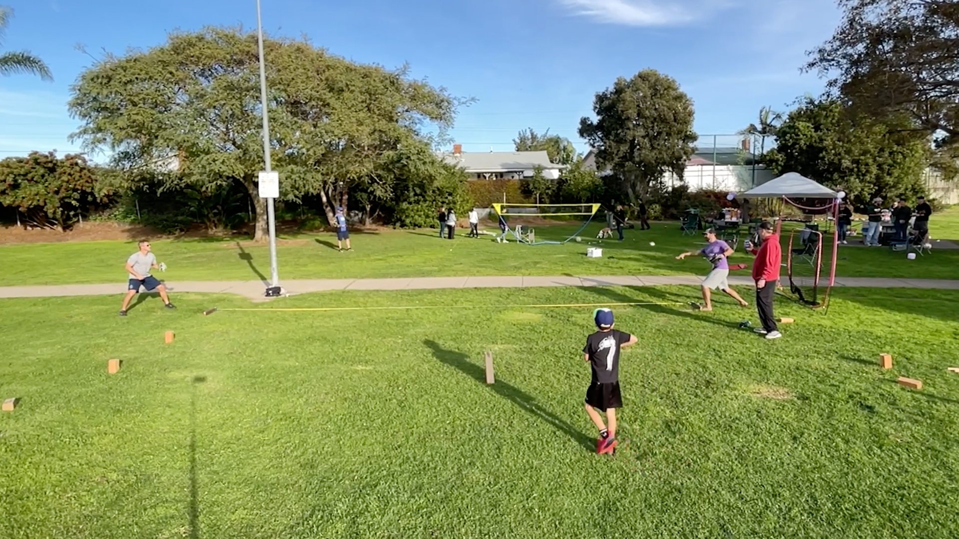 Video thumbnail for Most baseball catches in one minute by a pair - 57 by Shawn Reile and Joshua Mickles