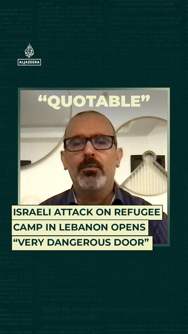Video thumbnail for Israeli attack on refugee camp in Lebanon opens 'very dangerous door'