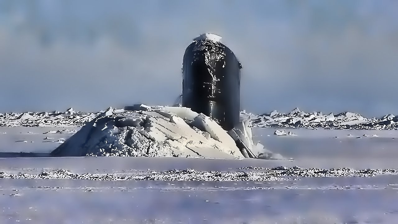 Video thumbnail for Royal Navy Sub Bobs Up & Down • Breaking Arctic Ice