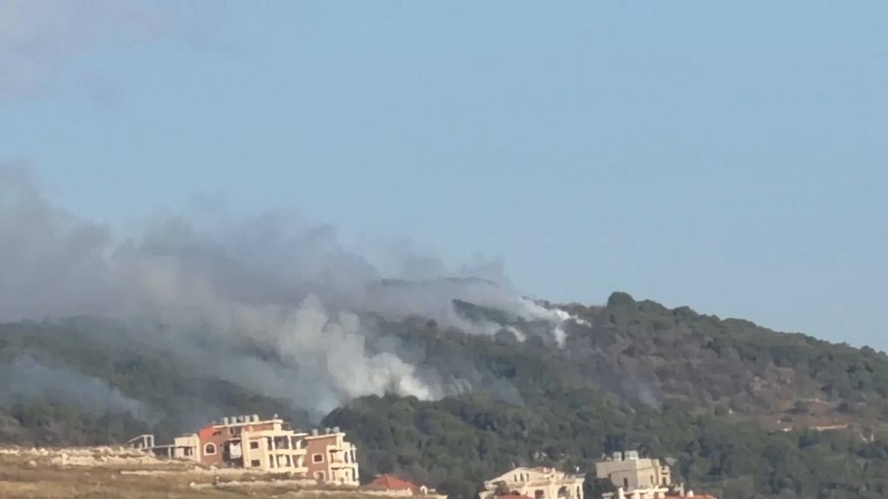 Video thumbnail for Lebanon: Israeli artillery targets Ali Al-Tahir forests in southern Lebanon.