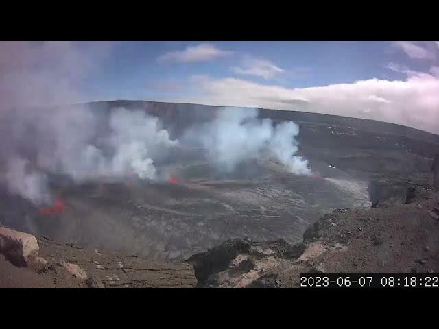 Video thumbnail for Timelapse of Halema‘uma‘u eruption, Kīlauea volcan