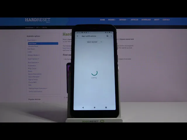 Video thumbnail for Customize Notifications on CAT S62 Pro - Notifications Settings