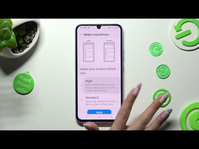 Video thumbnail for How to Change Display Refresh Rate on Samsung Galaxy A34 - Adjust Motion Smoothness