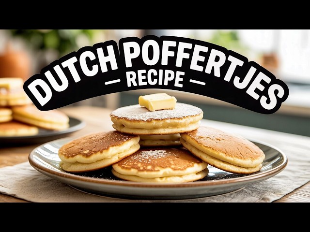 Video thumbnail for Dutch Poffertjes Recipe – Mini Fluffy Pancakes