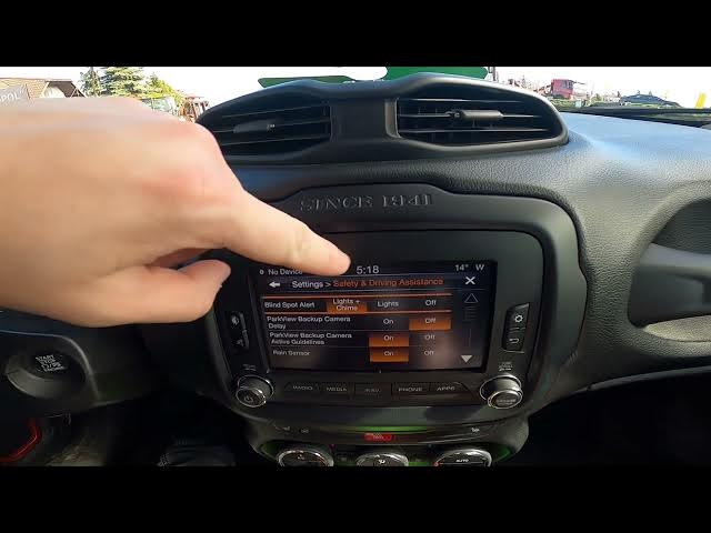 Video thumbnail for How to Enable or Disable Blind Spot Assist in Jeep Renegade ( 2014 - now )