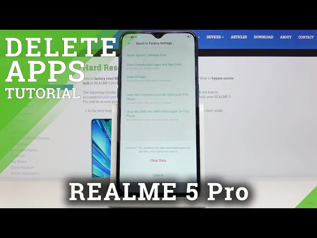 Video thumbnail for How to Remove App Data from REALME 5 Pro – Delete Applications