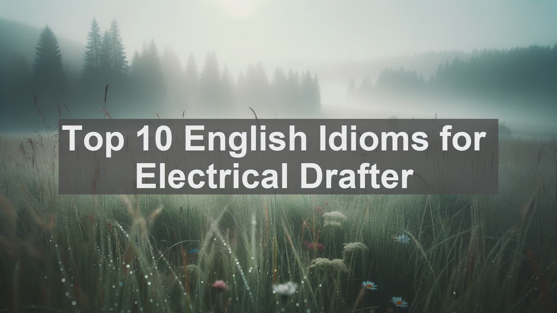 'Video thumbnail for Top 10 English Idioms for Electrical Drafter'