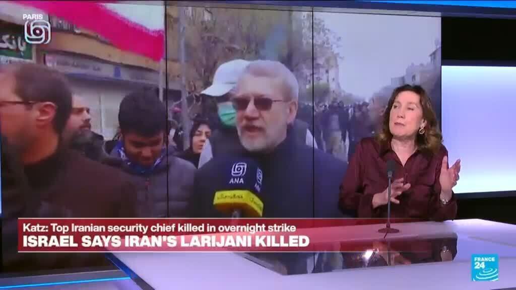 Video thumbnail for Larijani's death would mean 'Iran's leadership very much infiltrated by Israeli intelligence'