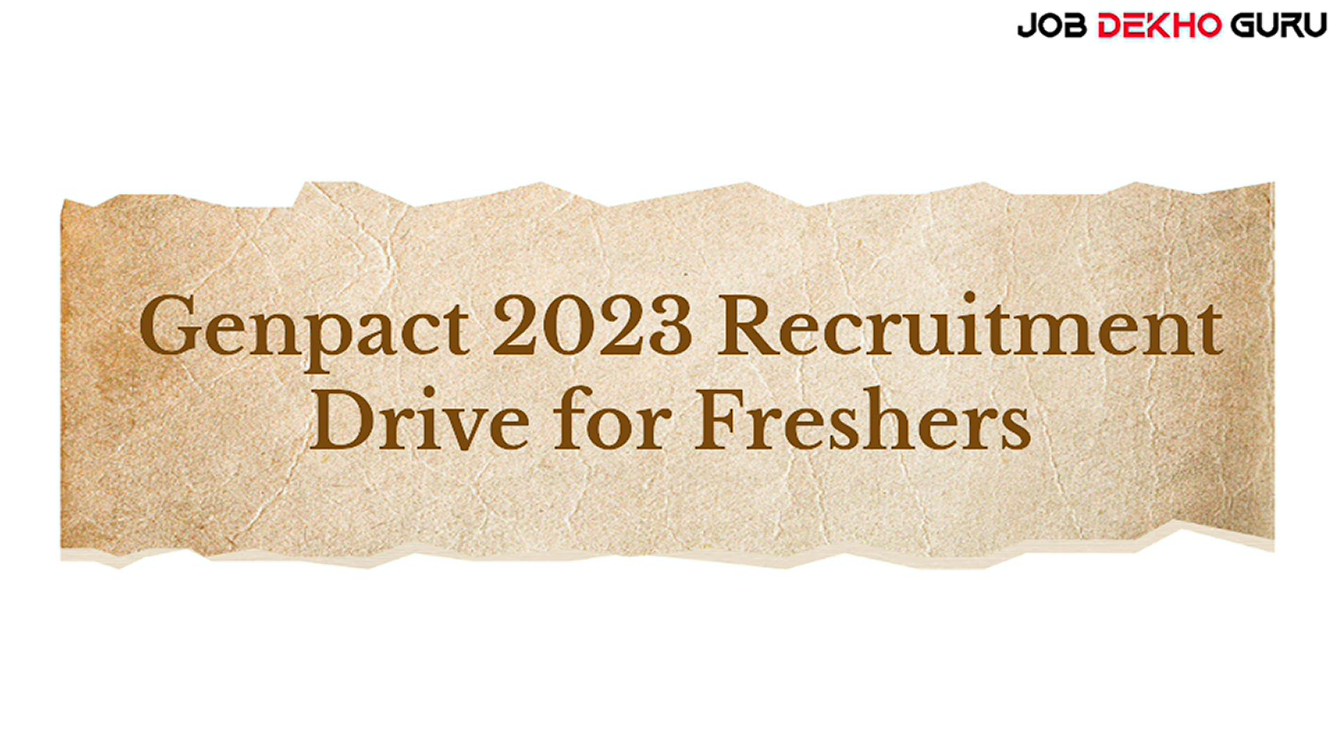 Video thumbnail for Genpact 2023 Recruitment Drive for Freshers