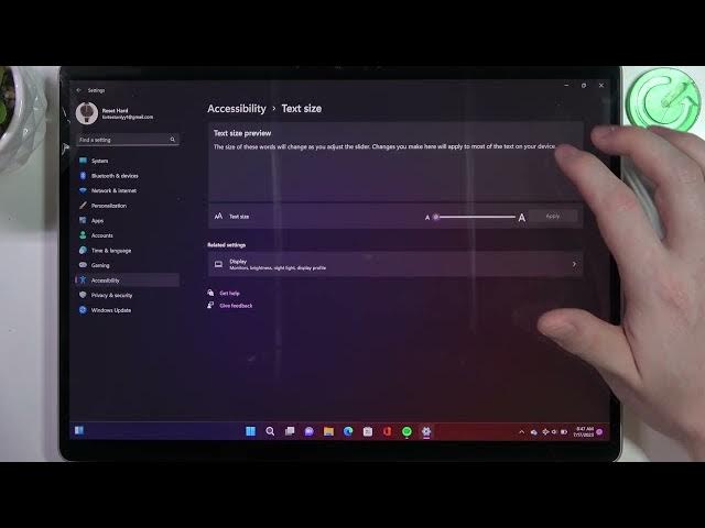 Video thumbnail for How To Adjust Text Size On Microsoft Surface Pro 9