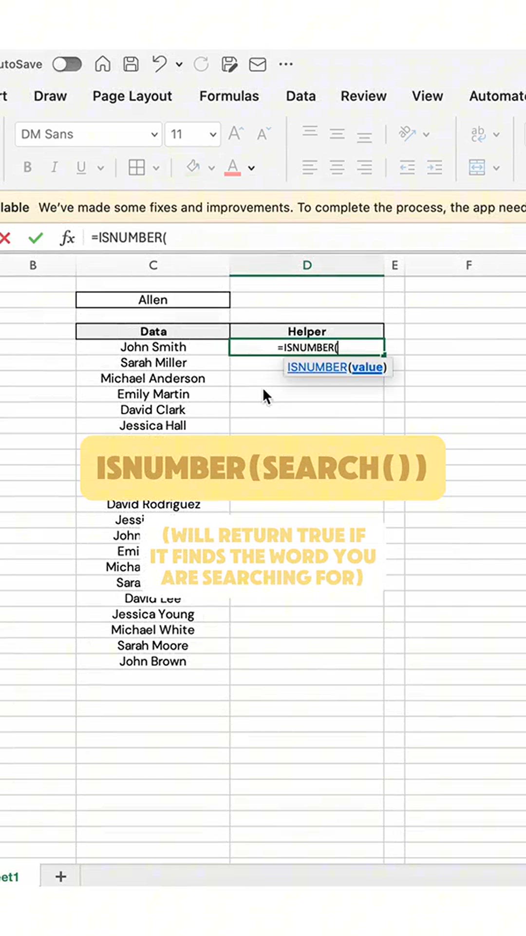 'Video thumbnail for How to Highlight text based on a search box in #Excel '