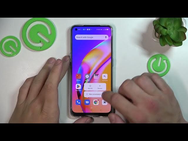 Video thumbnail for Oppo Reno 5z - How To Remove & Restore Messages Icon From Home Screen