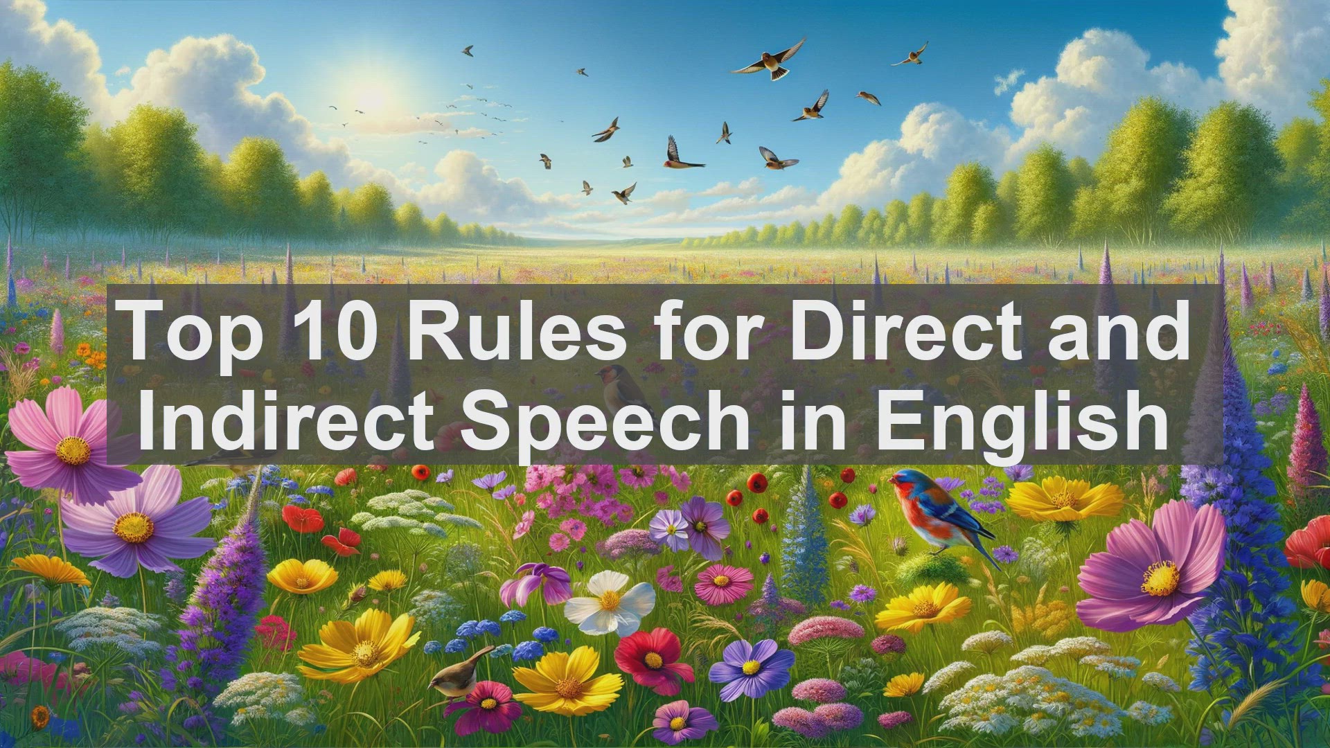 'Video thumbnail for Top 10 Rules for Direct and Indirect Speech in English'