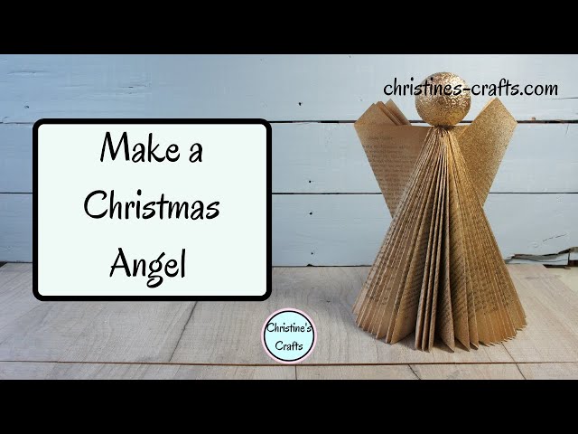 'Video thumbnail for DIY CHRISTMAS ANGEL DECORATION FROM A BOOK - Make Xmas Decor with Style on a Budget'