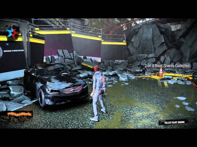 Video thumbnail for inFamous: Second Son - A Week Later: Collect 4 Blast Shards (Tracker Drones) & Smoke Meter Tutorials